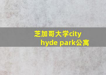 芝加哥大学city hyde park公寓